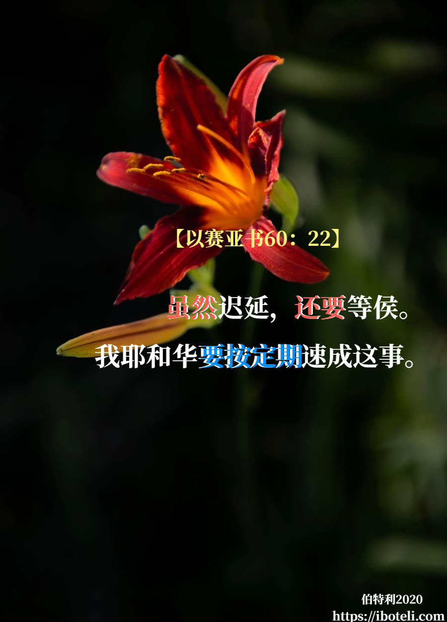 领会天父的心意（198） 虽然迟延，还要等侯